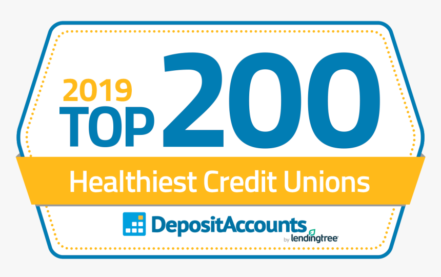 Badge Top200 2019 Creditunion - Top 200 Healthiest Banks, HD Png Download