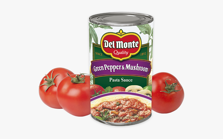 Green Pepper & Mushroom Pasta Sauce Del Monte Green Pepper And Mushroom Pasta Sauce, HD Png