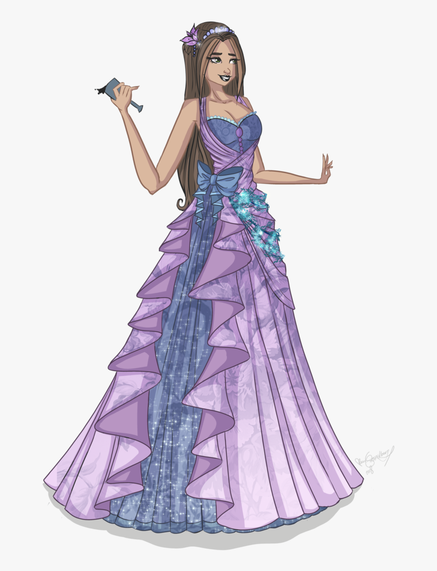 Winx Club Wallpaper Titled Flora Ball Toga, Abito - Dress Winx Club Ball Gowns, HD Png Download