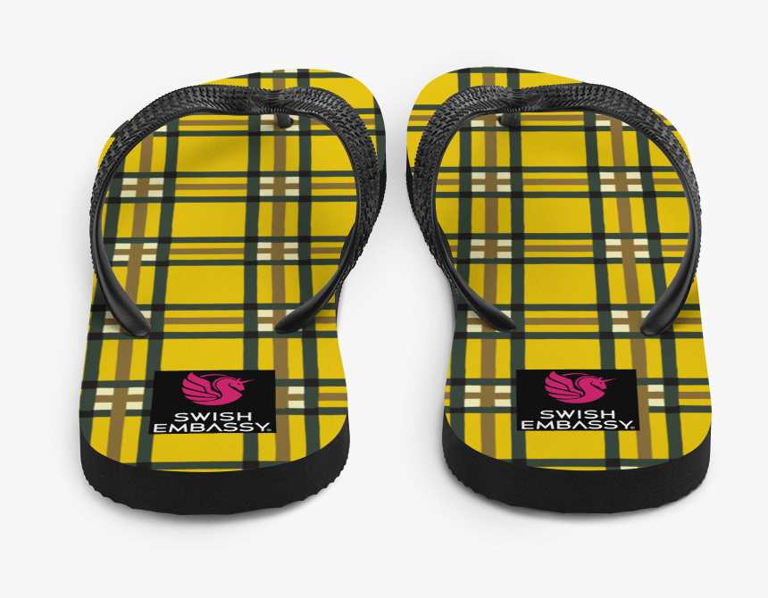 Clueless Flip Flops Swish Embassy 
 Class - Plaid, HD Png Download