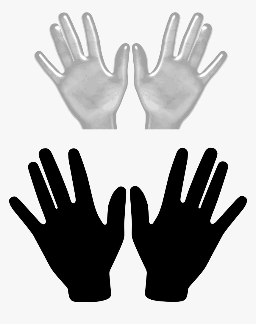 Safety Glove,glove,hand - Two Hands Clipart, HD Png Download