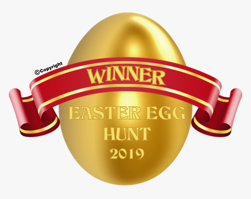 Golden Easter Egg - Banner Shapes Vector Png, Transparent Png
