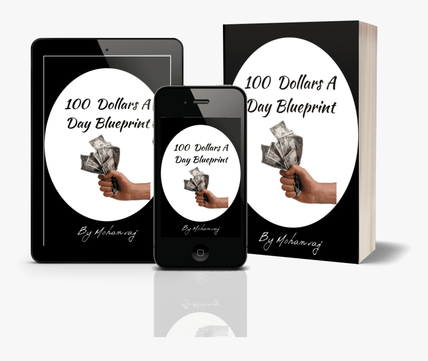 100 Dollars A Day Blueprint Review - Hand Holding Money, HD Png Download