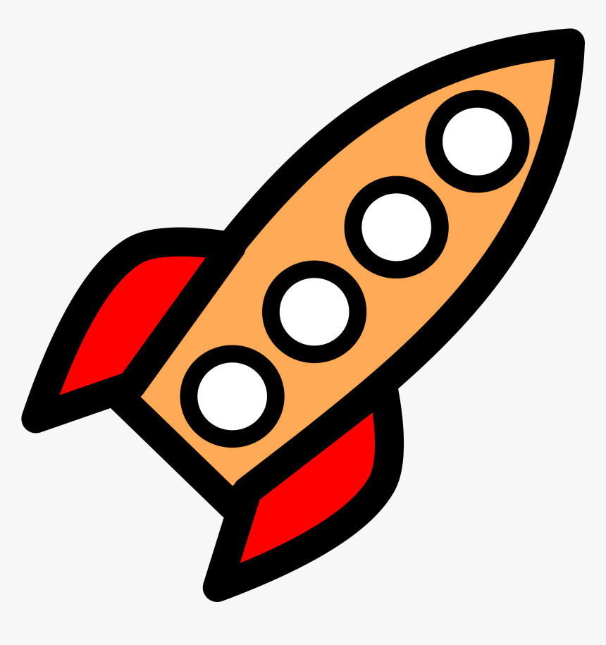 Four Window Rocket Clip Art - Clipart Rocket, HD Png Download