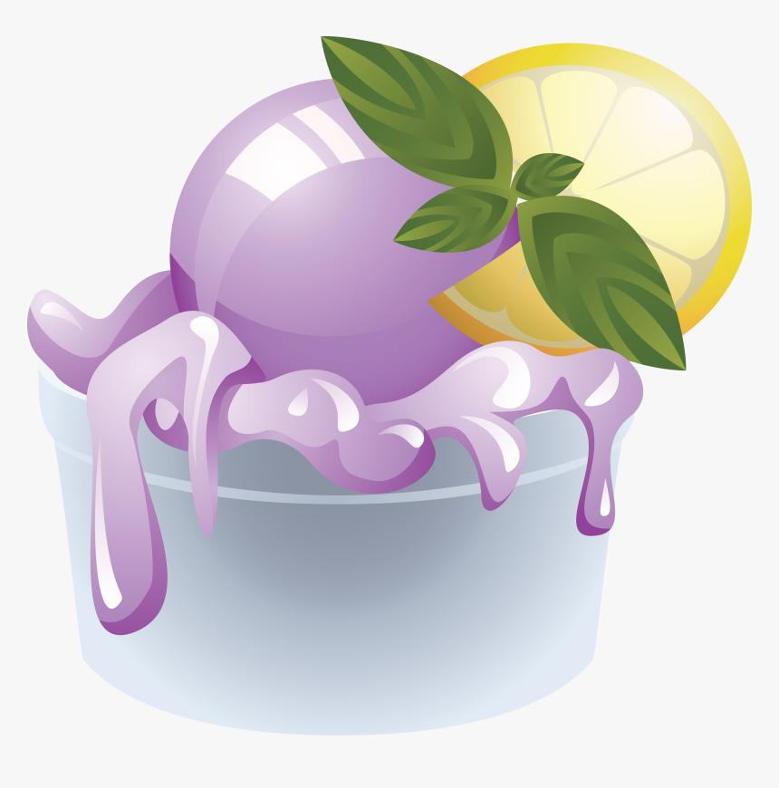 Ice Cream Png Image - Purple Cream Png, Transparent Png
