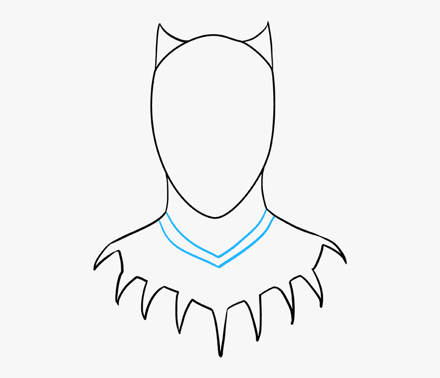 Transparent Black Panther Necklace Png, Png Download