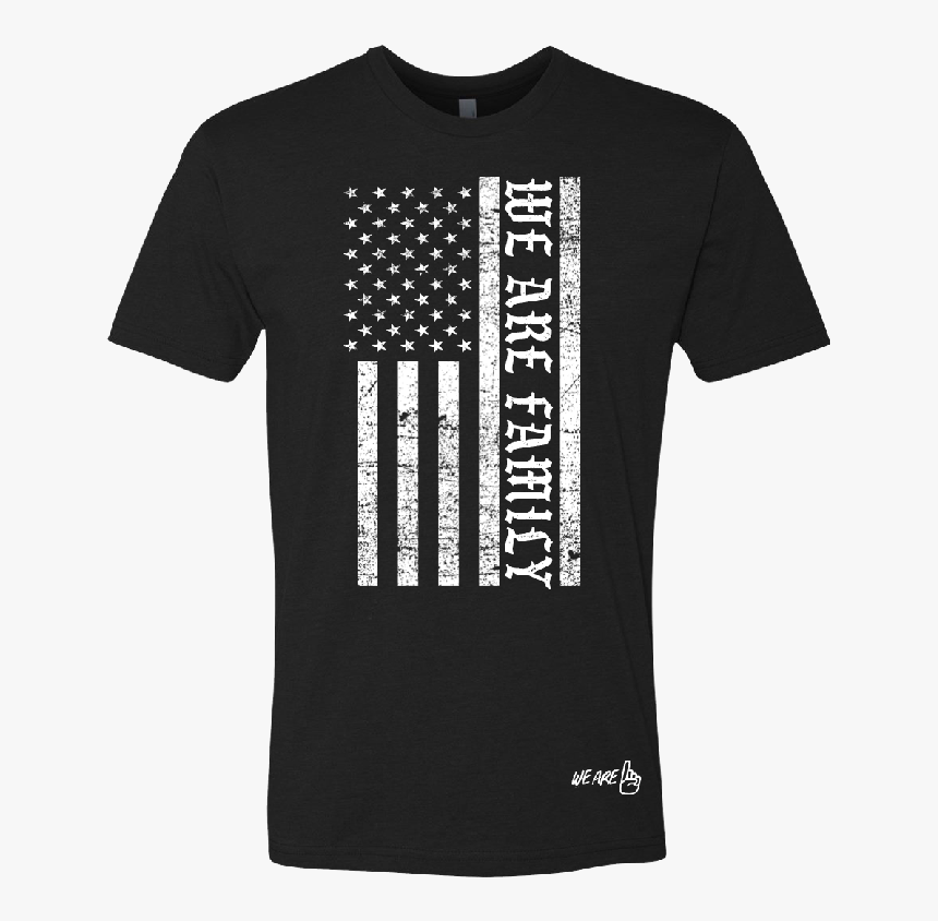 We Are One Adult We Are Family Flag Black Tee 
 Title - Hoover Dam, Hydroelectric Generators, HD Png Download