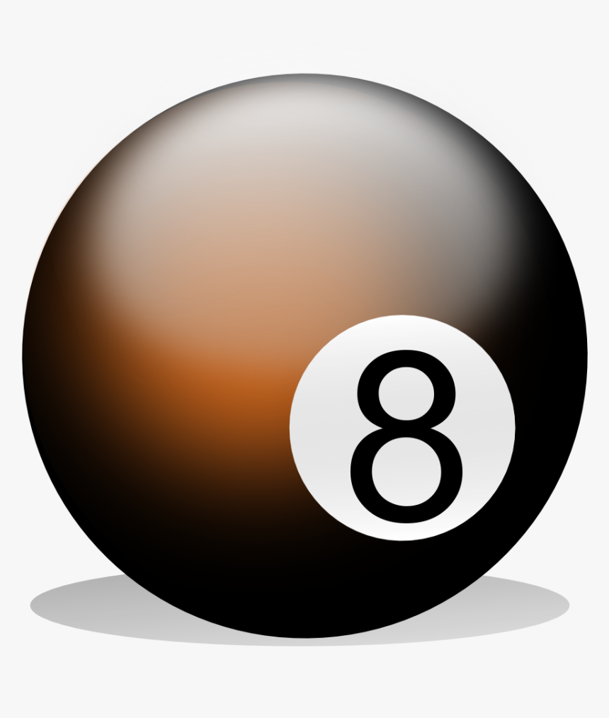 8th Ball 3d Transparent, HD Png Download