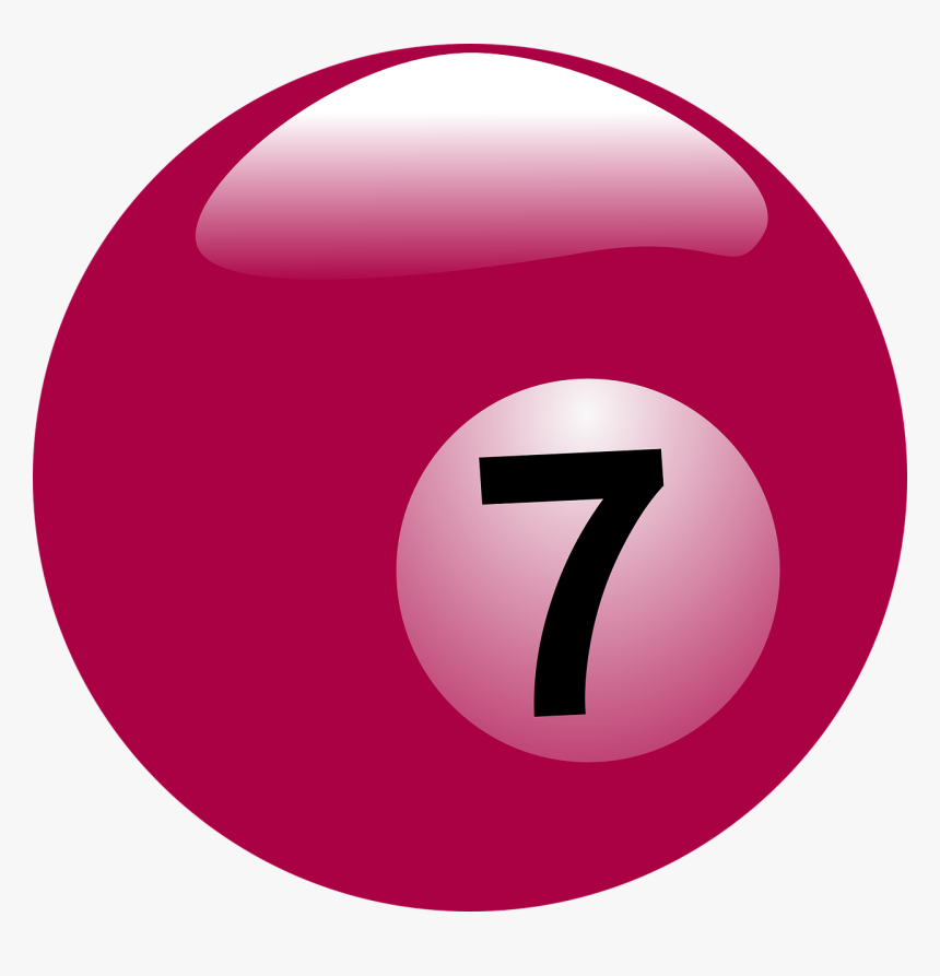 7 Billiard Ball Png, Transparent Png