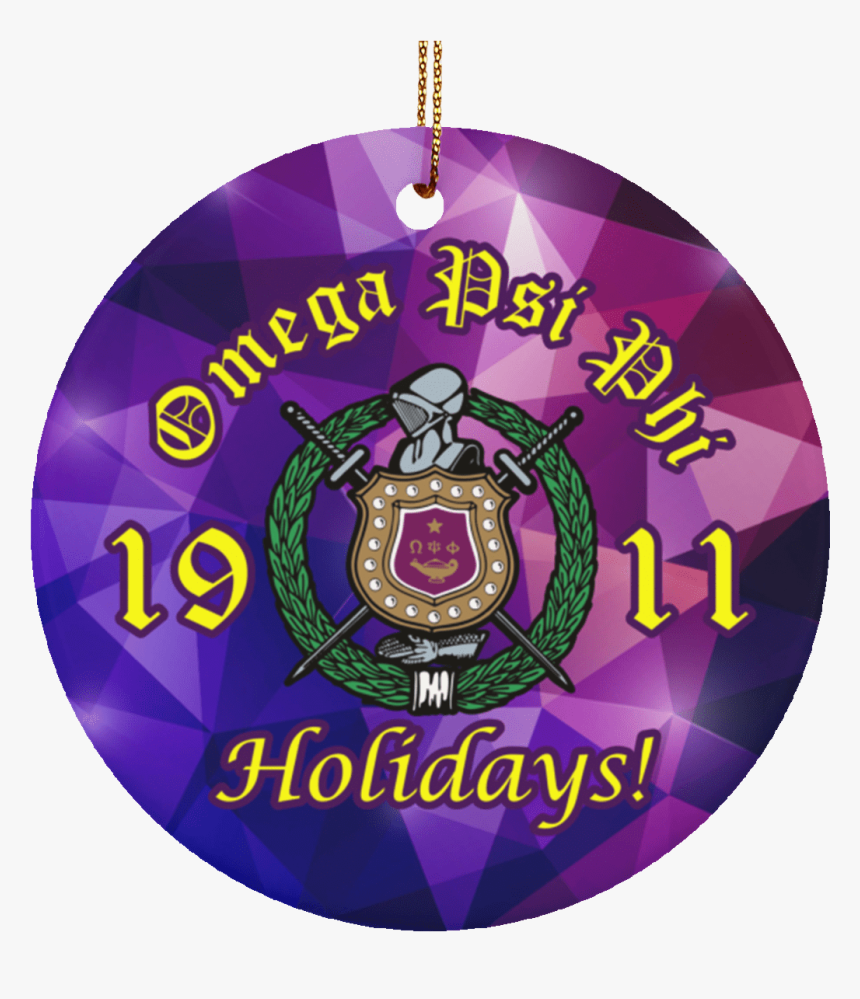 Omega Psi Phi Christmas Ornaments - Emblem, HD Png Download