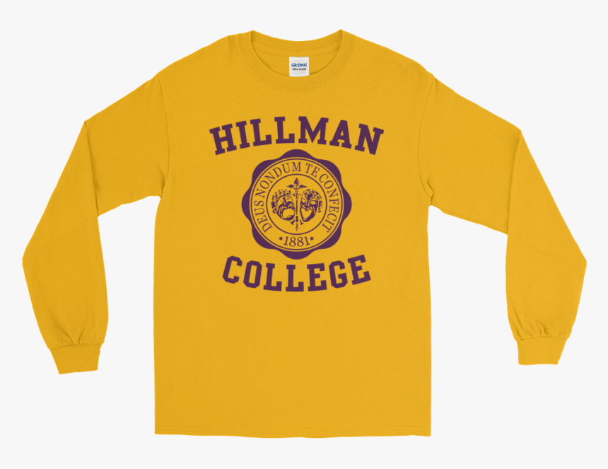 Omega Psi Phi Themed Hillman College Long Sleeve T-shirt - Love Hood Niggas Shirt, HD Png Download