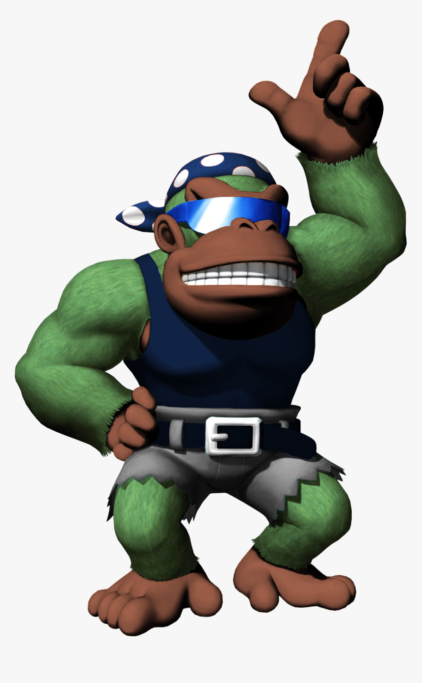 Jssb Funky Kong Alt - Funky Kong Mario Kart Wii Png, Transparent Png
