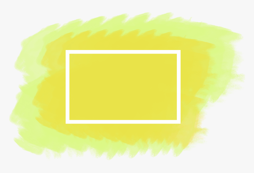 Watercolor Patch With White Frame - Illustration, HD Png Download