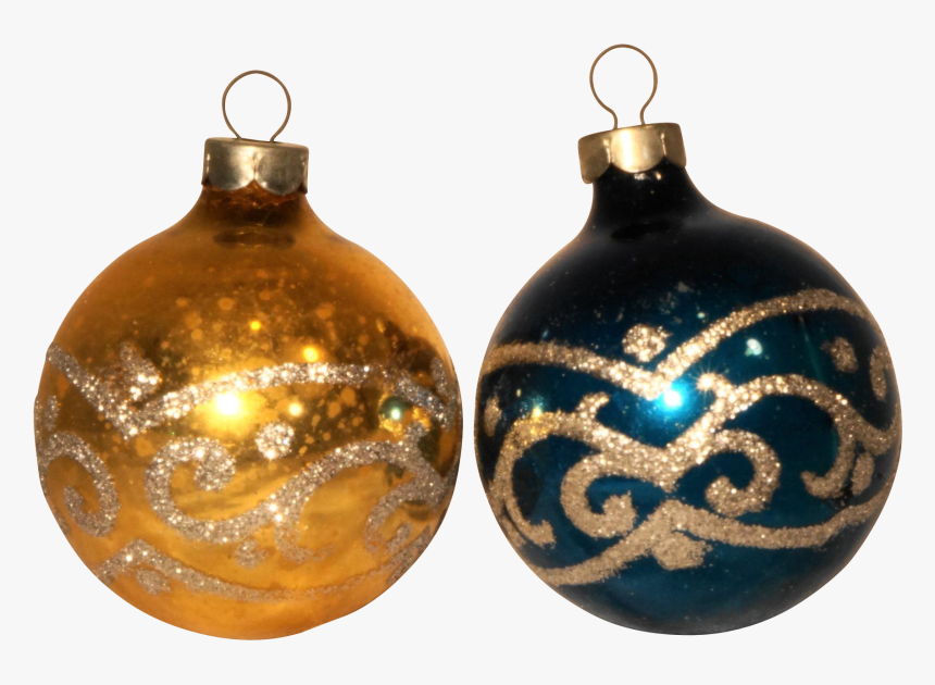 Silver Glitter Christmas Ornaments - Christmas Ornament, HD Png Download