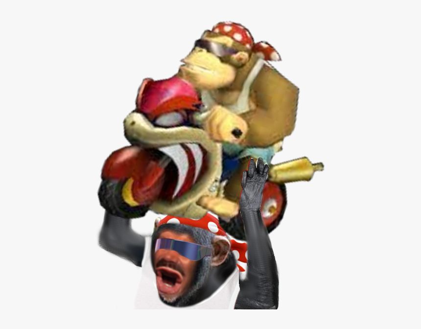 Sticker Risitas Eussou Singe Funky Kong Donkey Dk Mario - Mario Kart Wii Transparent, HD Png Download