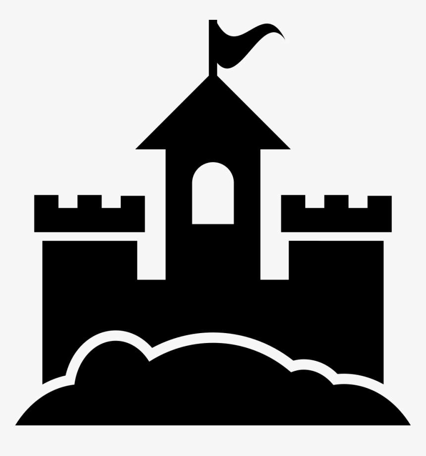 Sand Castle - Sand Castle Silhouette, HD Png Download