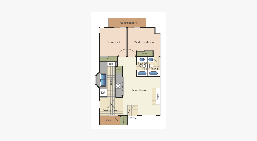 0 For The Allure Floor Plan - Elán Sandcastle Shores Apartments, HD Png Download