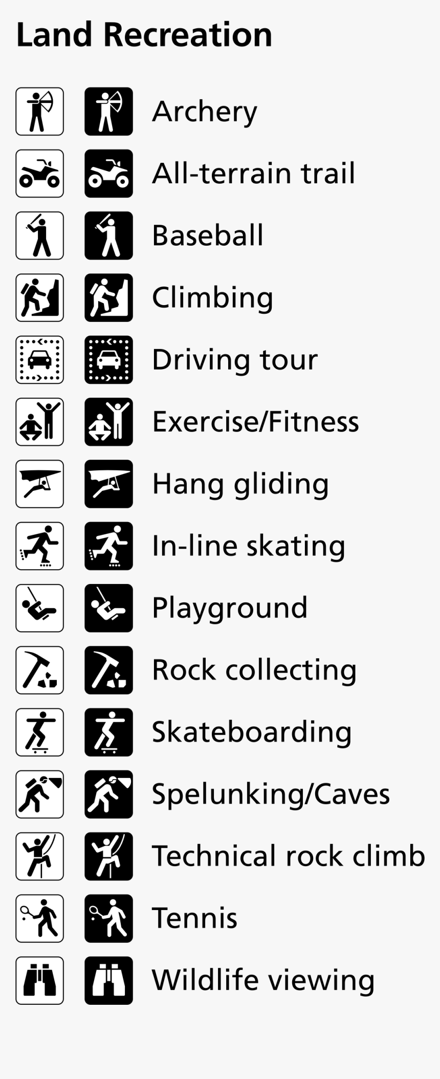 Symbol For Park On A Map Land Recreation Symbols Clip Arts - National Park Symbol On Map, Hd Png  Download , Transparent Png Image - Pngitem