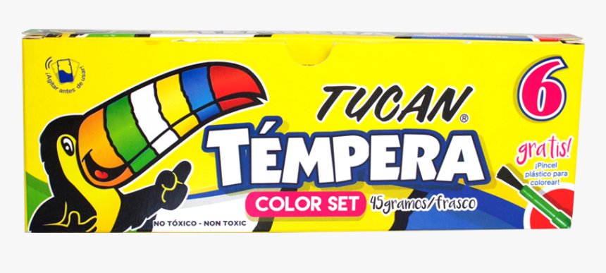 Témpera Tucan Clásica 6 Colores 
 Title Témpera Tucan - Crayones Tucan, HD Png Download