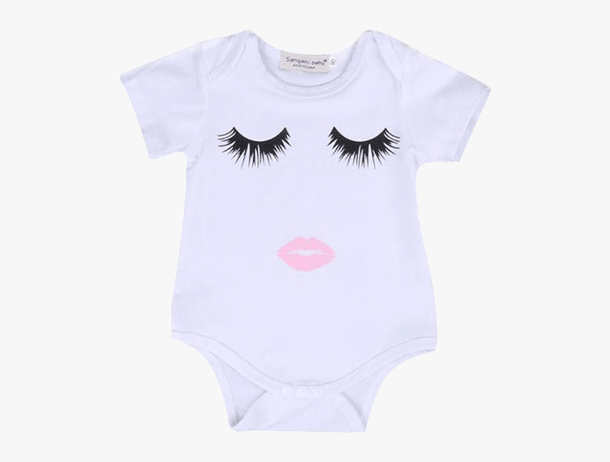 Petite Bello Bodysuit 0-6 Months Closed Eyes Bodysuit - Girl, HD Png Download