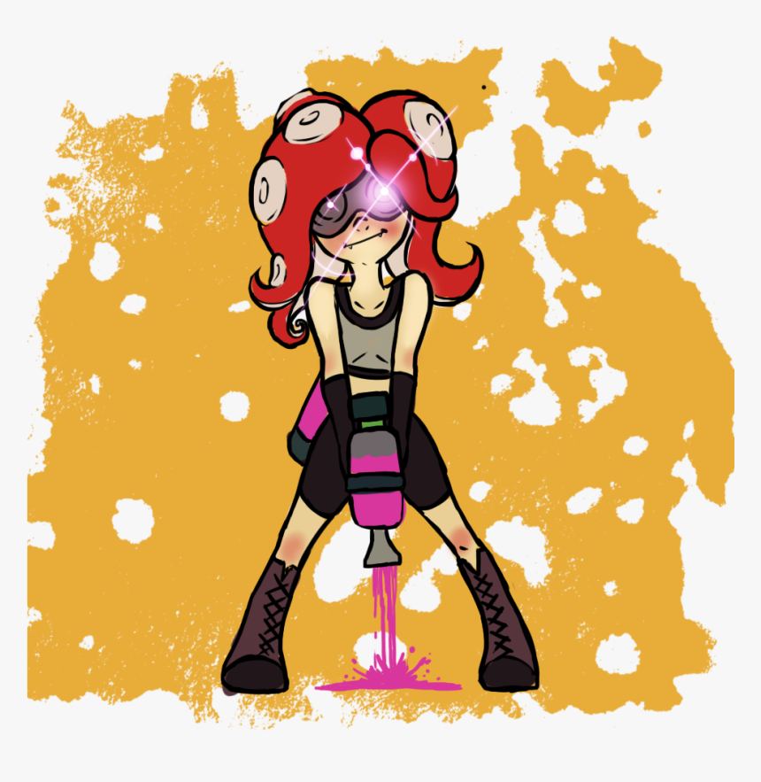 Cartoon Art Fictional Character Illustration - Splatoon, HD Png Download