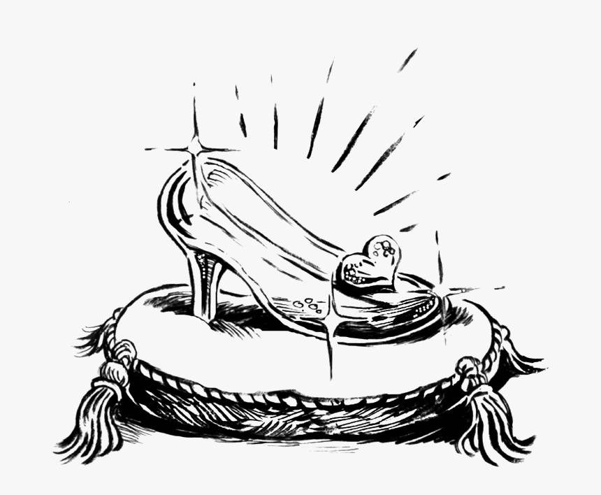 Cinderella Show Clipart Transparent Background - Cinderella Clip Art Black And White, HD Png Download