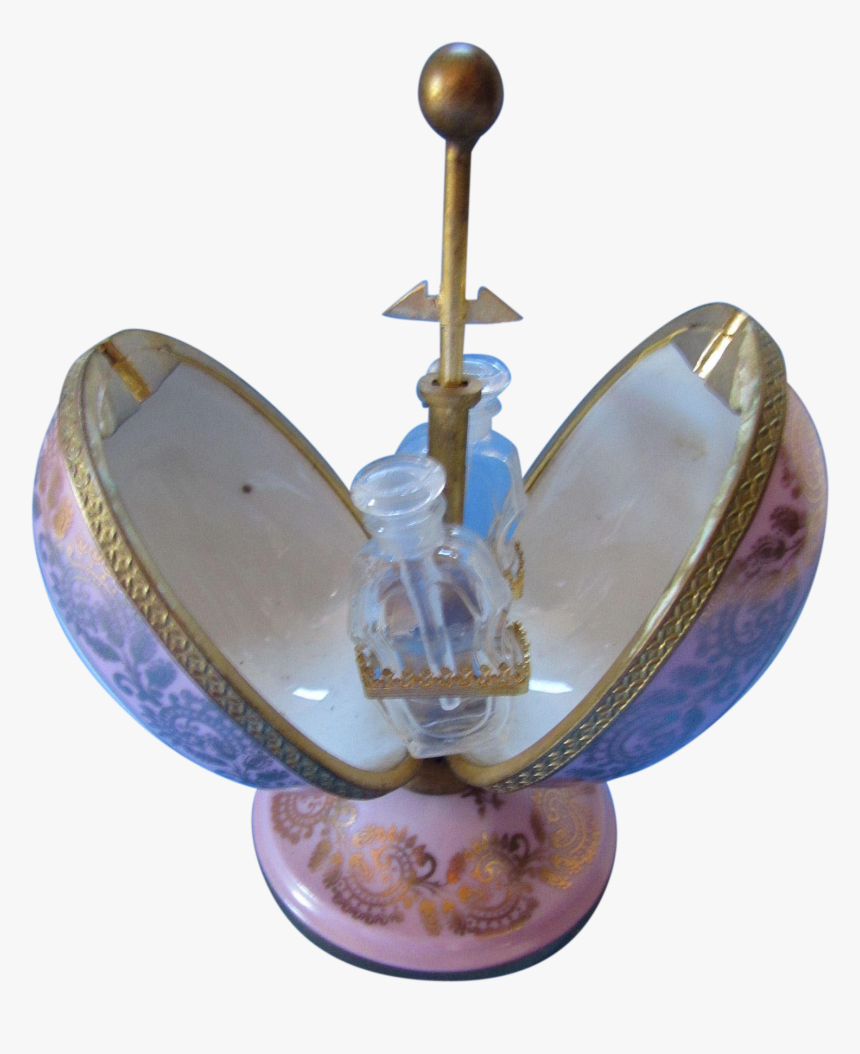 Goumot Labesse French Egg Shape Perfume Casket With - Antique, HD Png Download