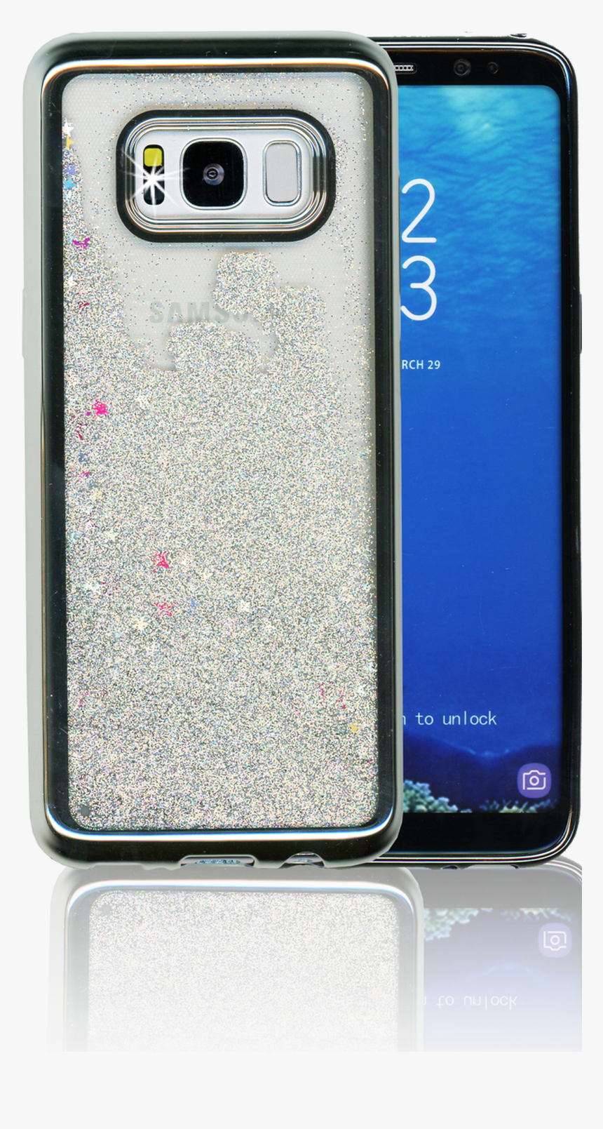 Samsung Galaxy S8 Mm Electroplated Water Glitter Case, HD Png Download