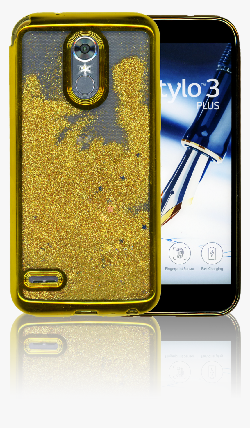 Lg Stylo 3 Mmelectroplated Water Glitter With Stars, HD Png Download