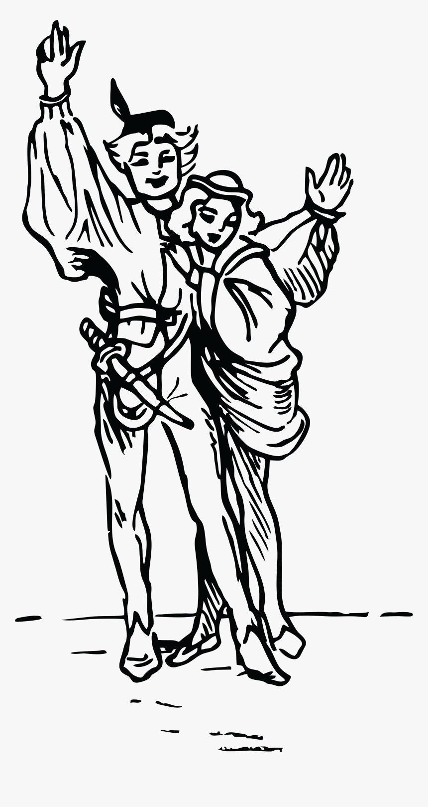 Transparent Human Arm Png - Actor Clipart Black And White, Png Download
