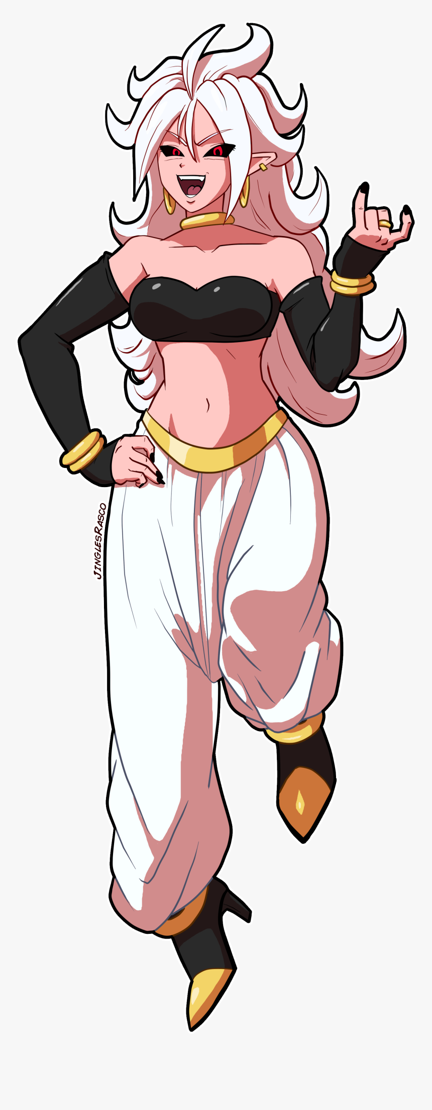Android 21 Drawing, HD Png Download