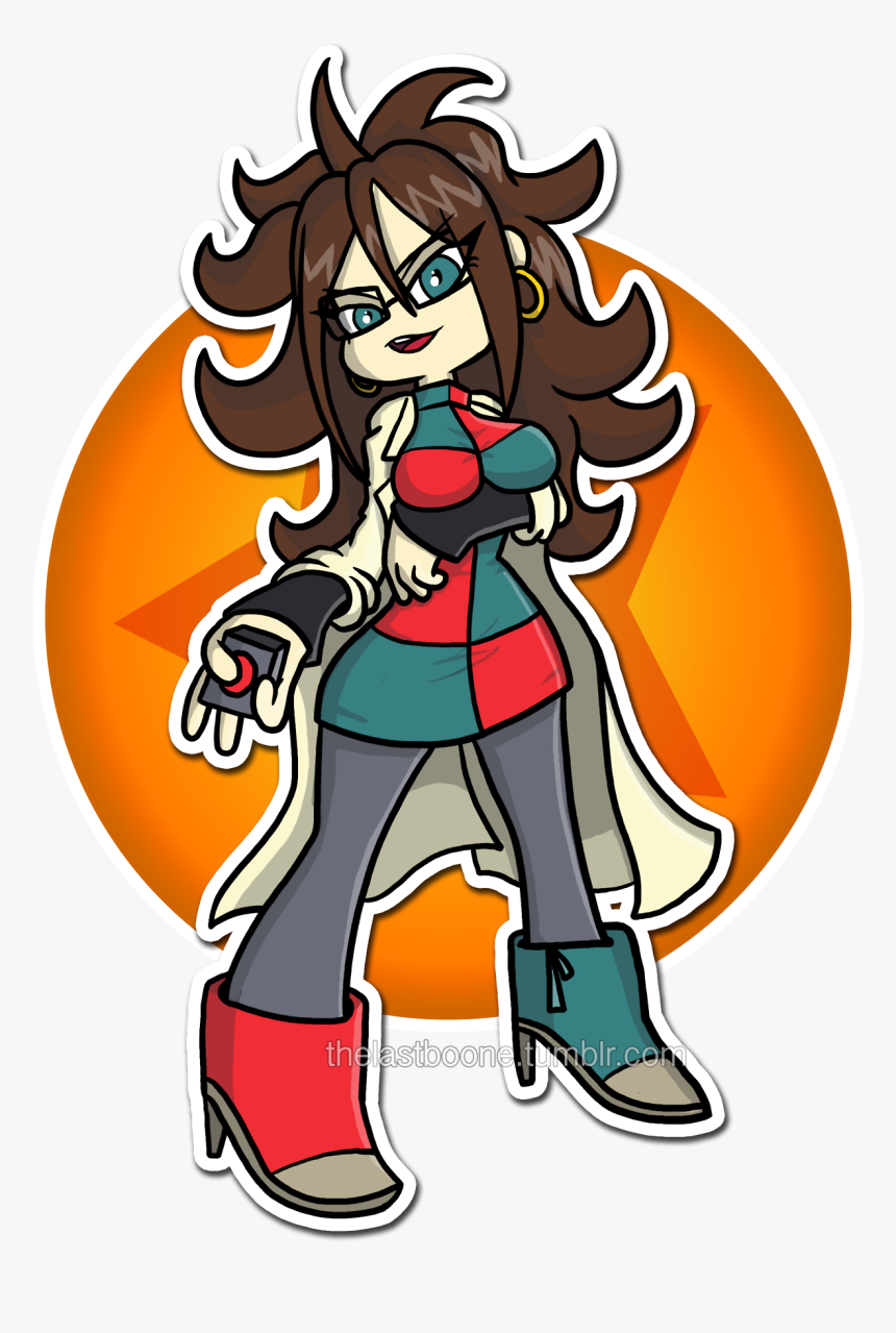 Android 21 Because Why Not - Cartoon, HD Png Download