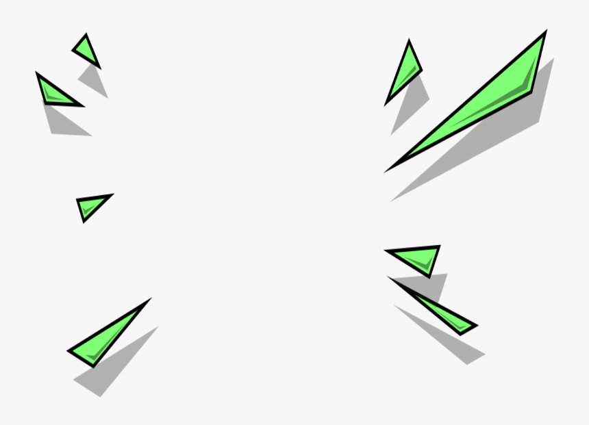 #mq #green #triangle #triangles #cracked - Graphic Design, HD Png Download