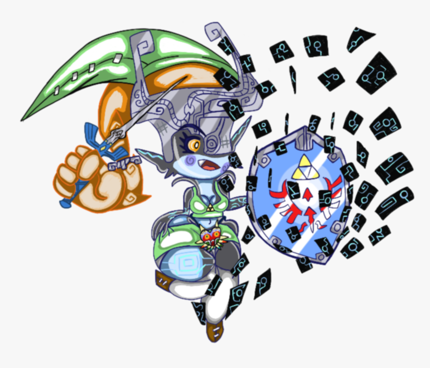 Midna Link Cosplayer - Cartoon, HD Png Download