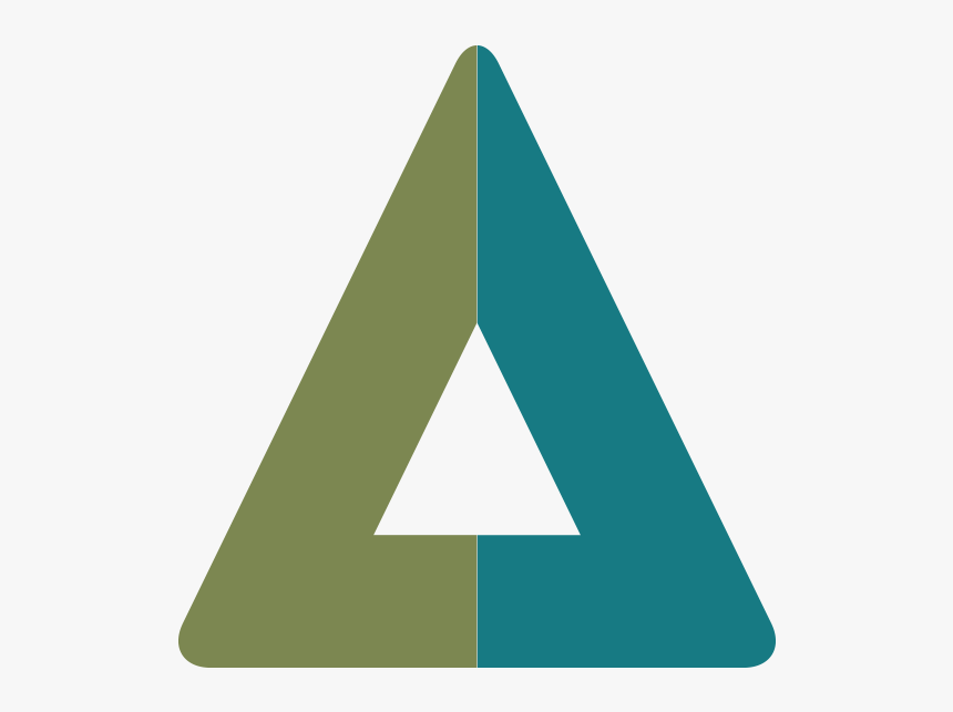 Green Blue Triangle Logo - Triangle, HD Png Download