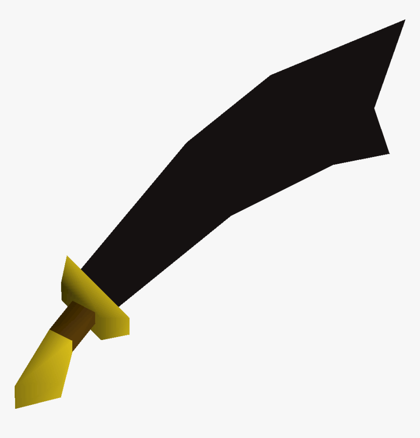 Black, One Of The Best Scimitars In Old School Runescape - Scimitar Runescape, HD Png Download