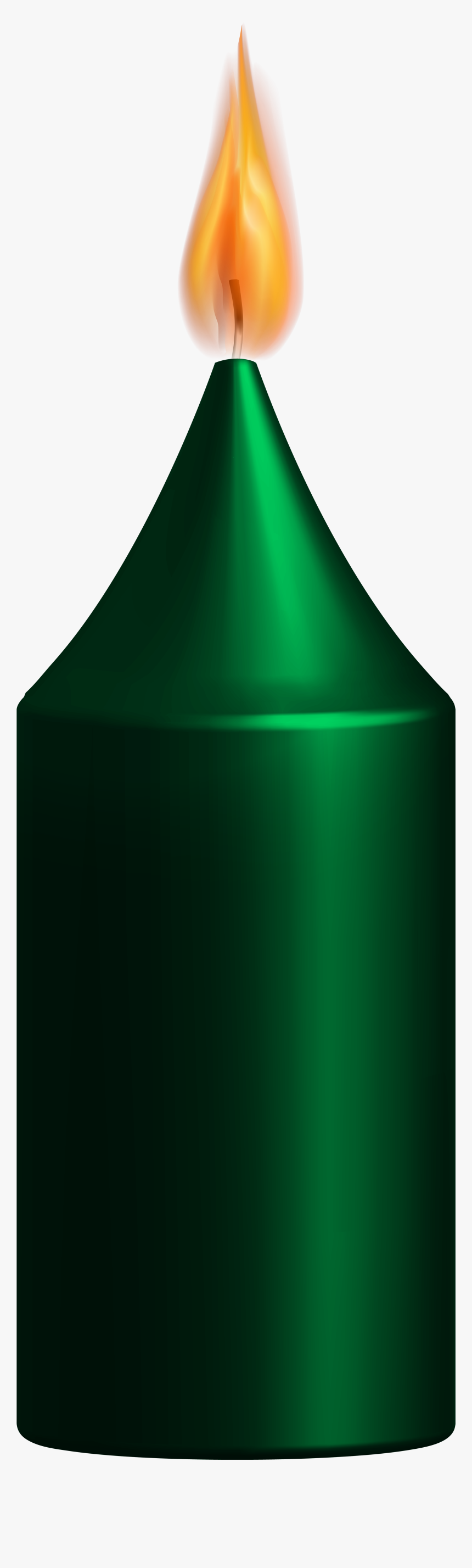 Green Candle Png Clip Art - Green Candle Clip Art, Transparent Png