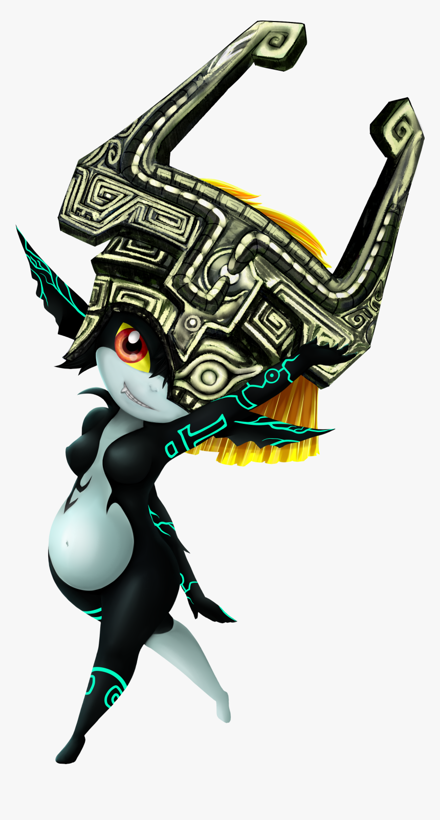 Midna - Midna Belly, HD Png Download