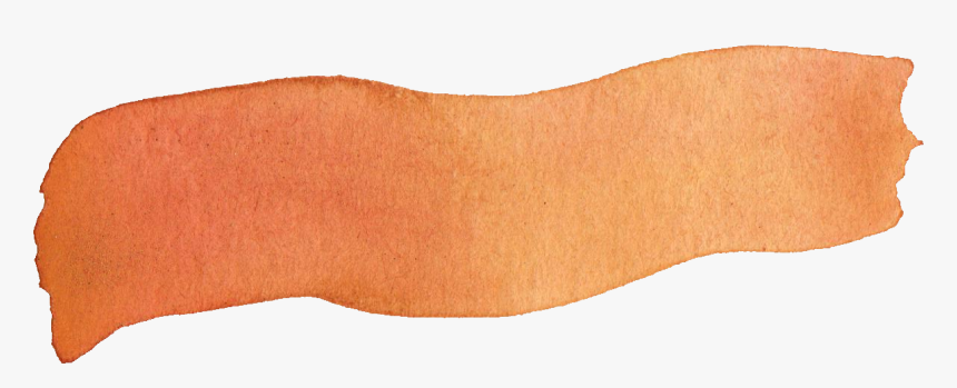Orange Watercolor Banner Png, Transparent Png