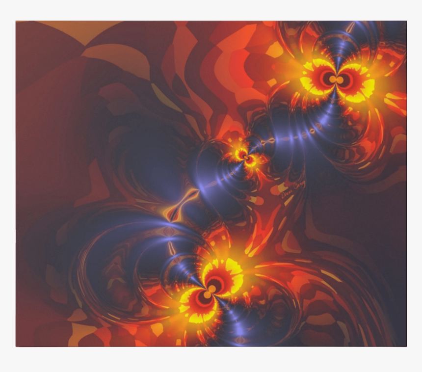Butterfly Eyes, Abstract Gold Violet Wings Fractal - Portable Network Graphics, HD Png Download