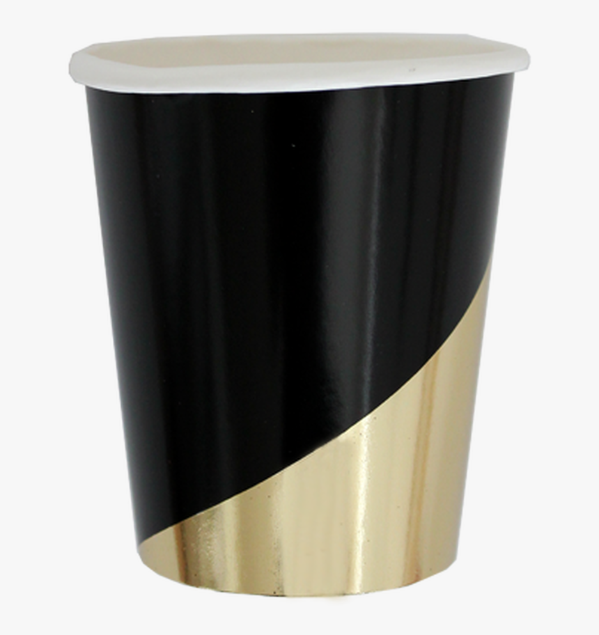 Black And Gold Paper Cups, HD Png Download