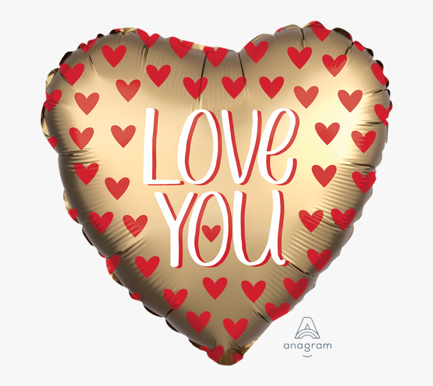Love You Heart Balloon, HD Png Download
