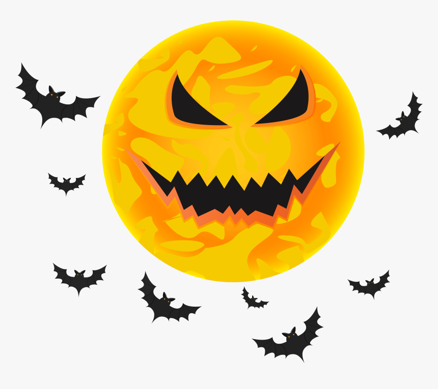 Halloween Black Moon Clip Art, HD Png Download