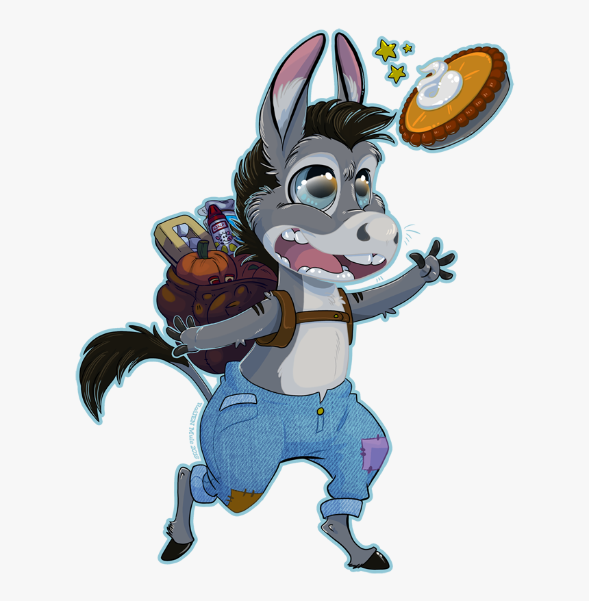 Donkey Loves Pumpkin Pie - Cartoon, HD Png Download