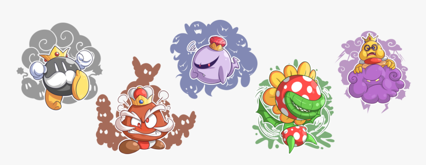 Big Bad Bosses - King Bob Omb King Boo, HD Png Download