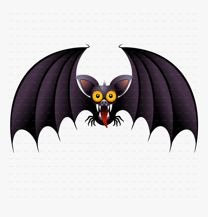 Inspiring Bat Cartoon Pictures Halloween And Pumpkin - Halloween Cartoon Characters Bat, HD Png Download