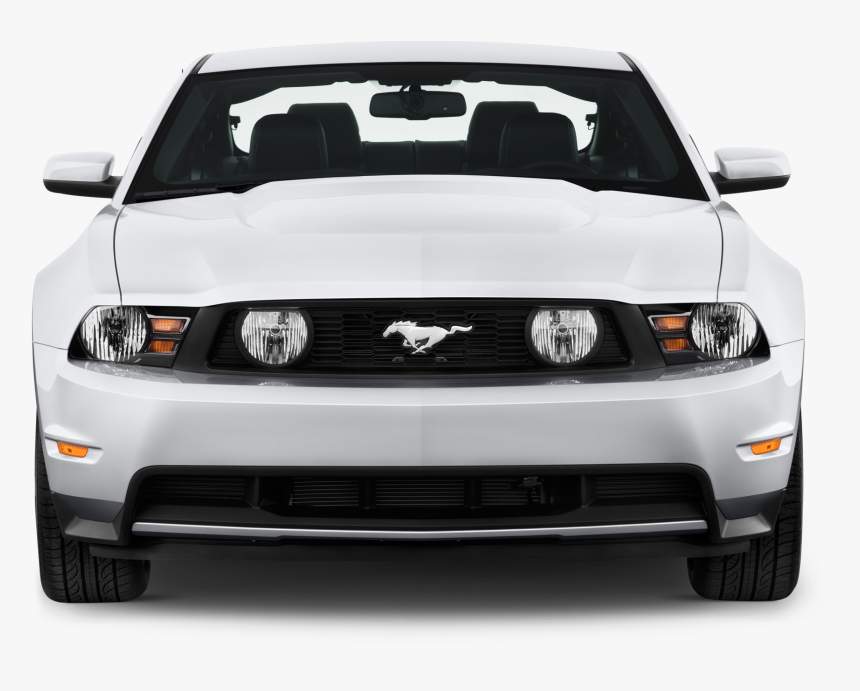 Front View Muscle Car Grill Png - Ford Mustang 2012 Front, Transparent Png