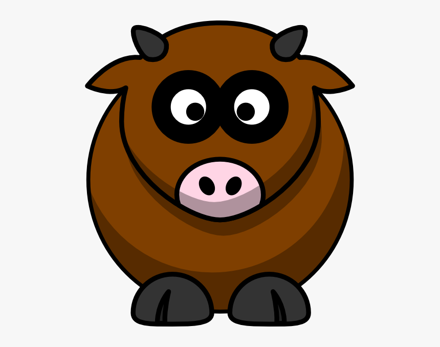 Brown Cow Svg Clip Arts - Clipart Brown Cow, HD Png Download