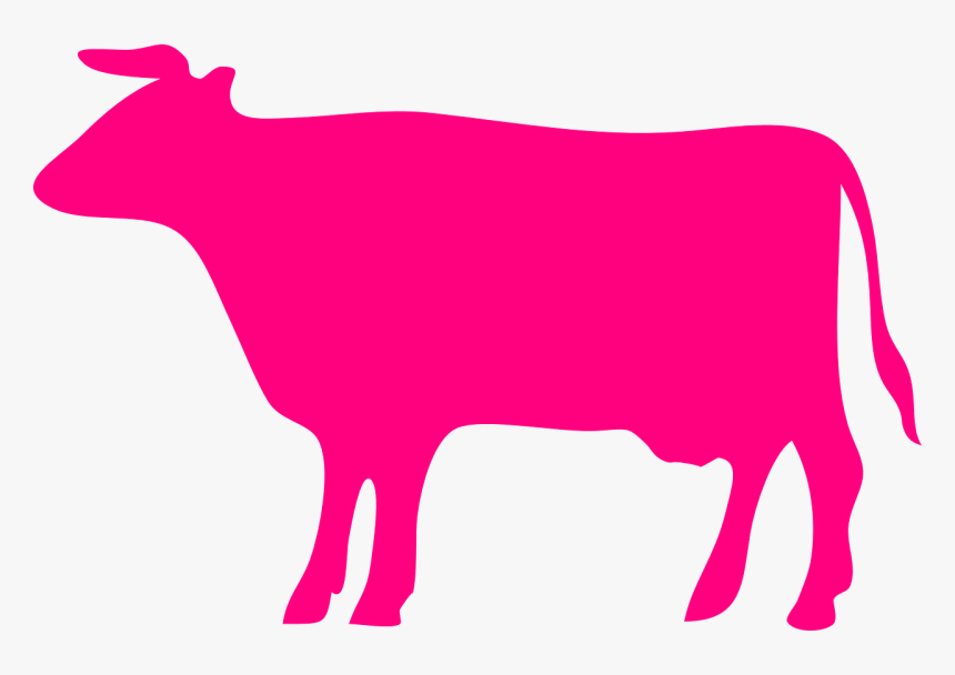 Cow Cattle Silhouette Free Photo - Cow Silhouette Free, HD Png Download