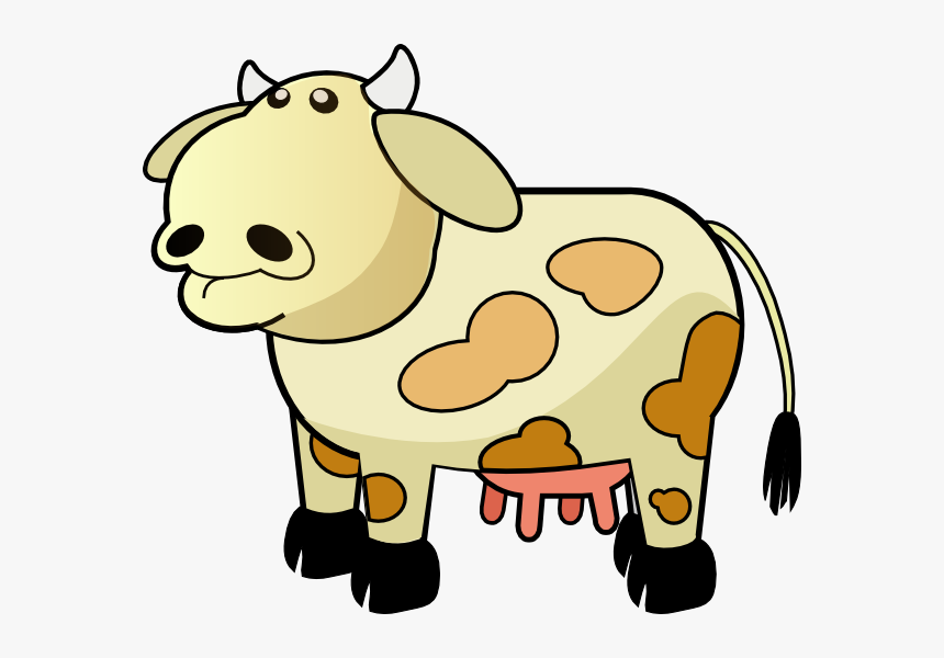 Free Vector Color Cow Clip Art - Moving Picture Of A Cow, HD Png Download